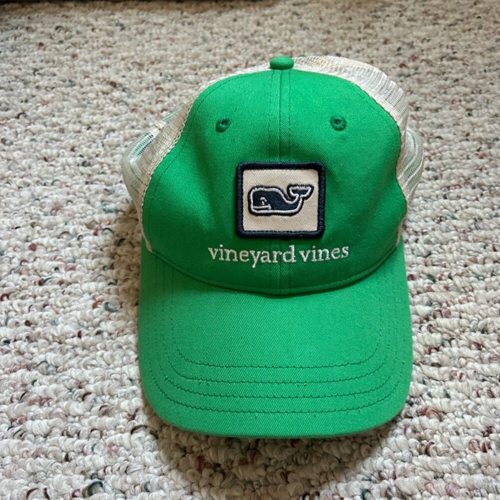 Green Vineyard Vines Baseball Hat
